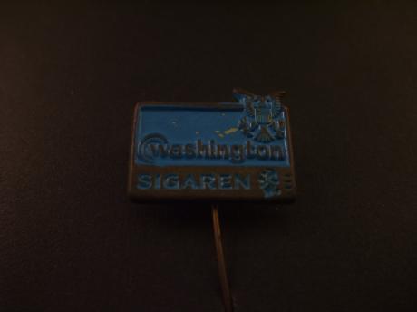 Sigarenfabriek Washington Baarn.( gematteerde sigaren) logo blauw